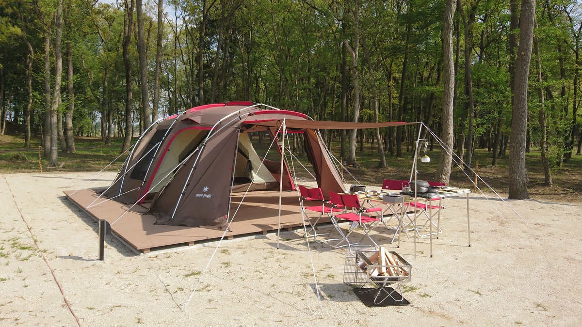 スノーピーク手ぶらCAMPプラン用のテント